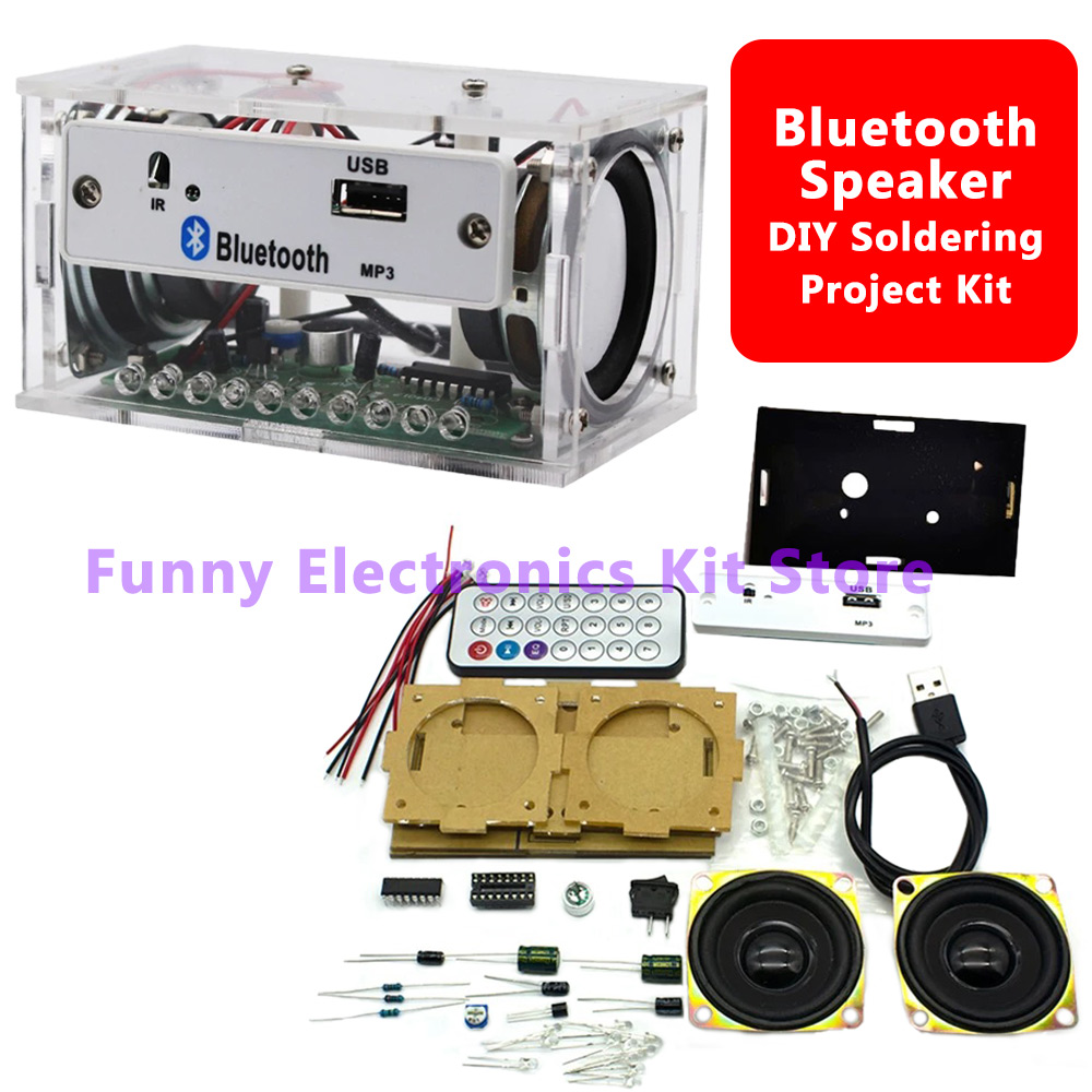 Diy Electronics For Kids - DIY Bluetooth Speaker Kit White Stereo