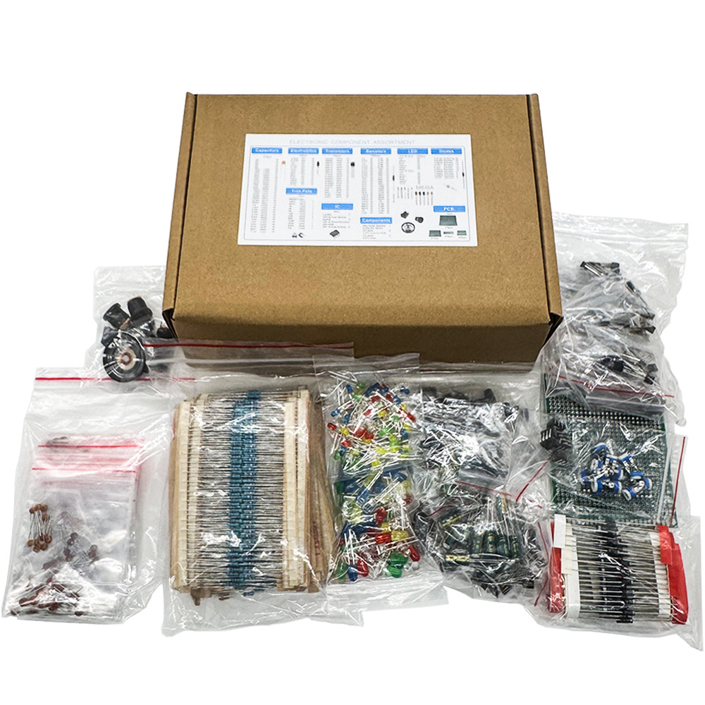 Diy Home Electronics Projects - 1900PCS Electronic Component Kit Capacitors, Resistors,
