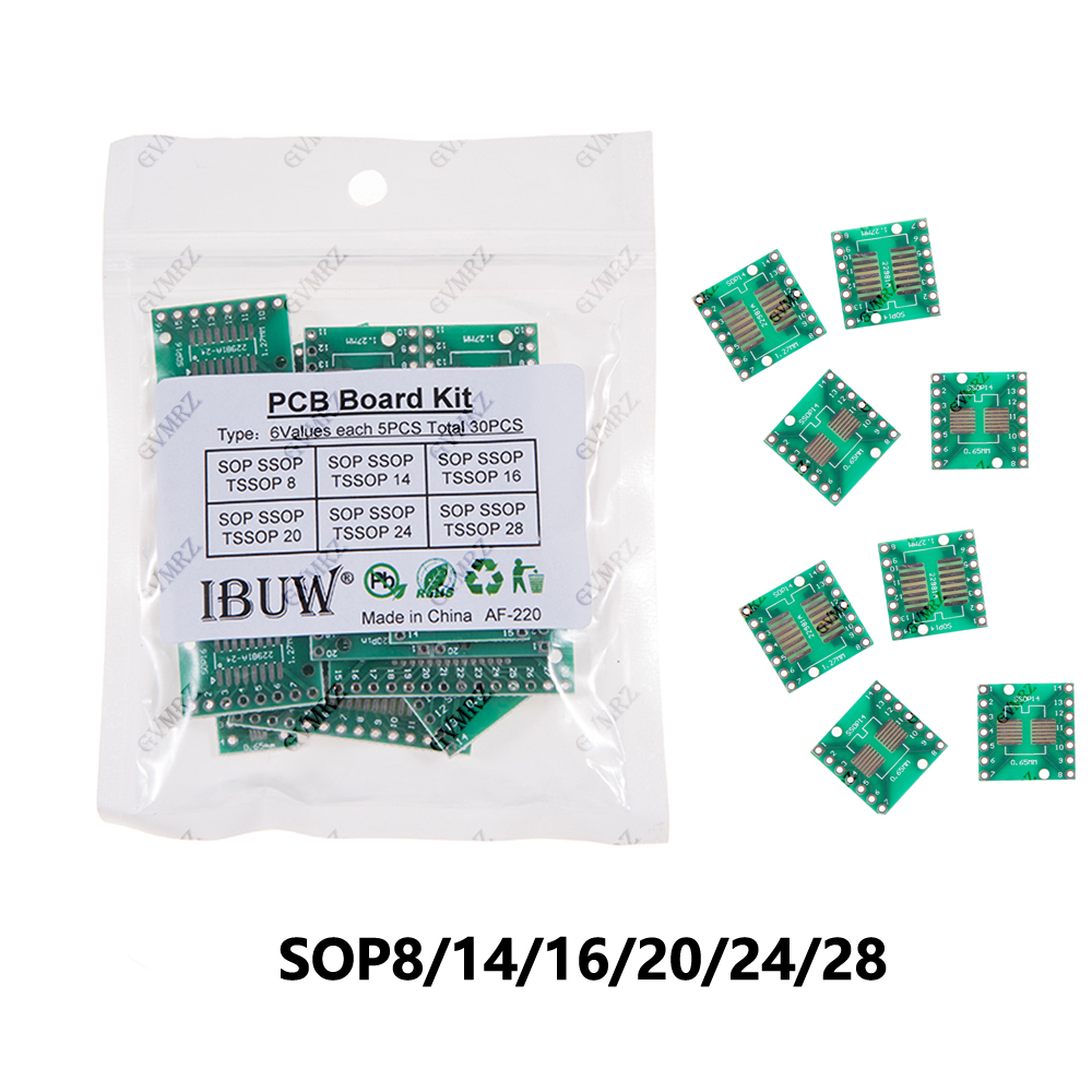 Diy Home Electronics Projects - 30PCS 6Values SOP SSOP TSSOP PCB