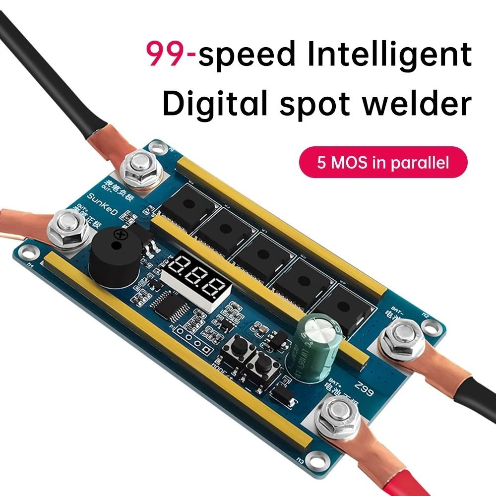 Diy Electronics Spot Welder - Portable 12V Spot Welder 10AWG Adjustable