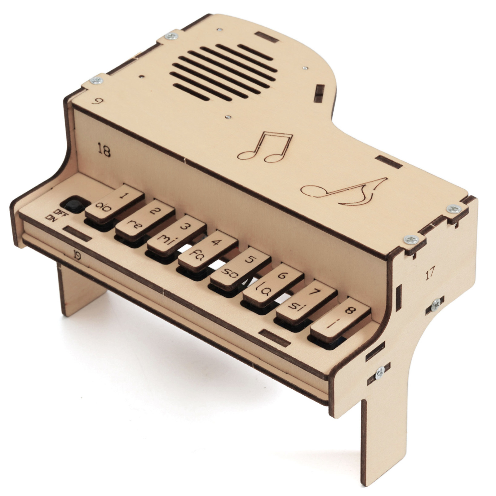DIY Wooden Electronic Piano Mo - Diy Electronics For Kids recension och pris