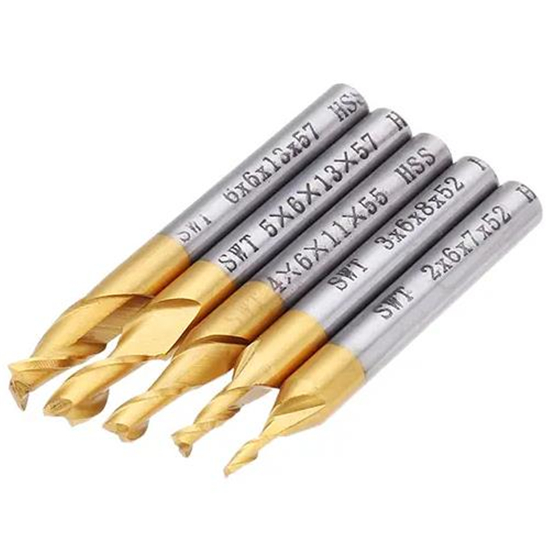 5Pcs 2 Flute End Milling Cutte - Diy Cnc Router Electronics recension och pris