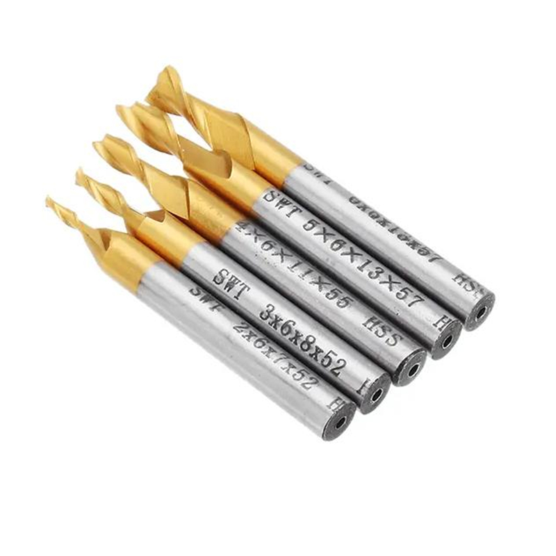 5Pcs 2 Flute End Milling Cutte - Diy Cnc Router Electronics recension och pris
