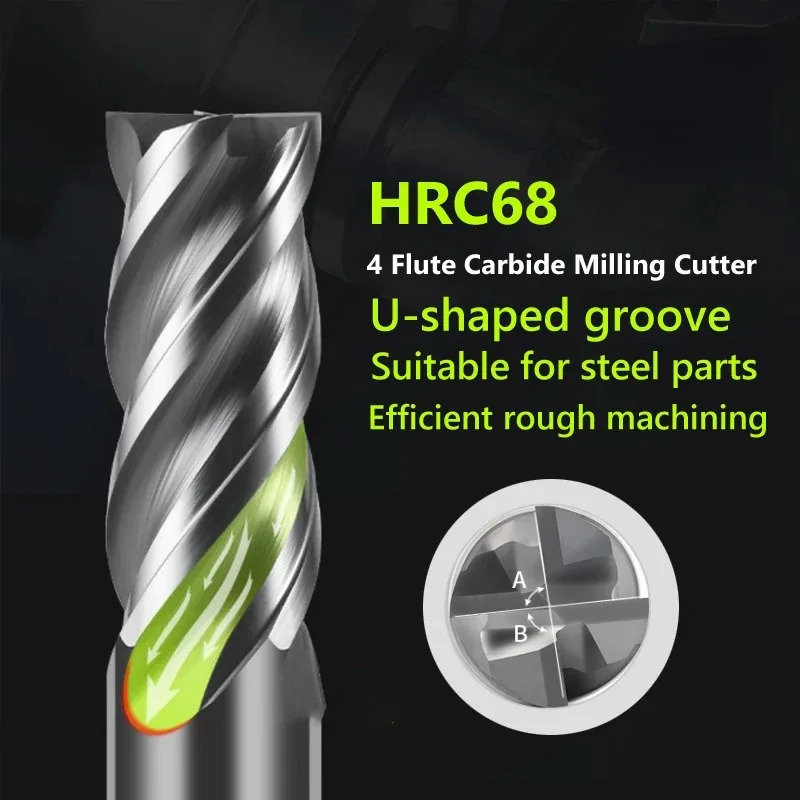 CNC HRC68 Carbide End Mill Une - Diy Cnc Router Electronics recension och pris