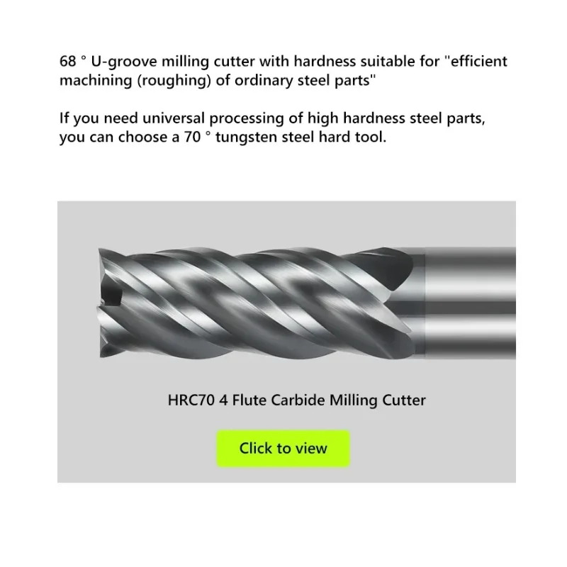 CNC HRC68 Carbide End Mill Une - Diy Cnc Router Electronics recension och pris