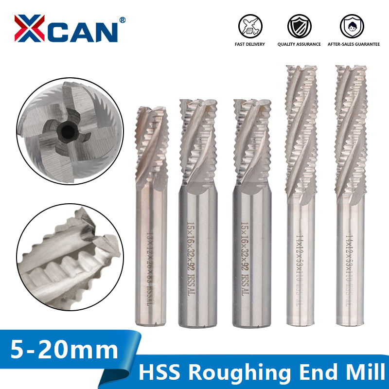 XCAN Roughing End Mill HSS Mil - Diy Cnc Router Electronics recension och pris
