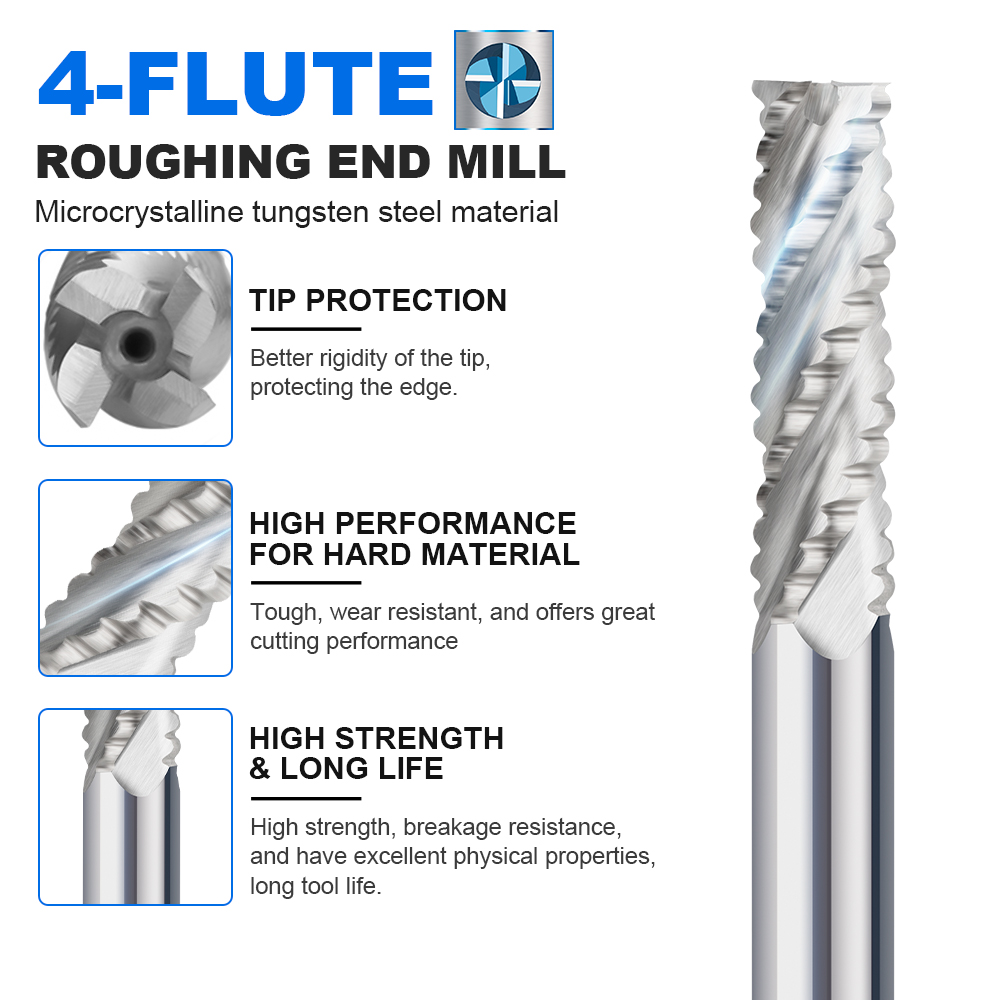 XCAN Roughing End Mill HSS Mil - Diy Cnc Router Electronics recension och pris
