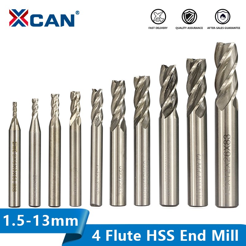XCAN HSS Milling Cutter 4 Flut - Diy Cnc Router Electronics recension och pris