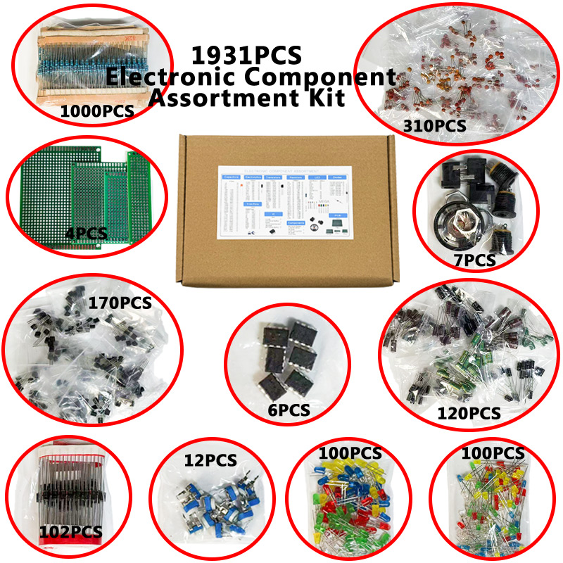 1900PCS Electronic Component K - Diy Home Electronics Projects recension och pris