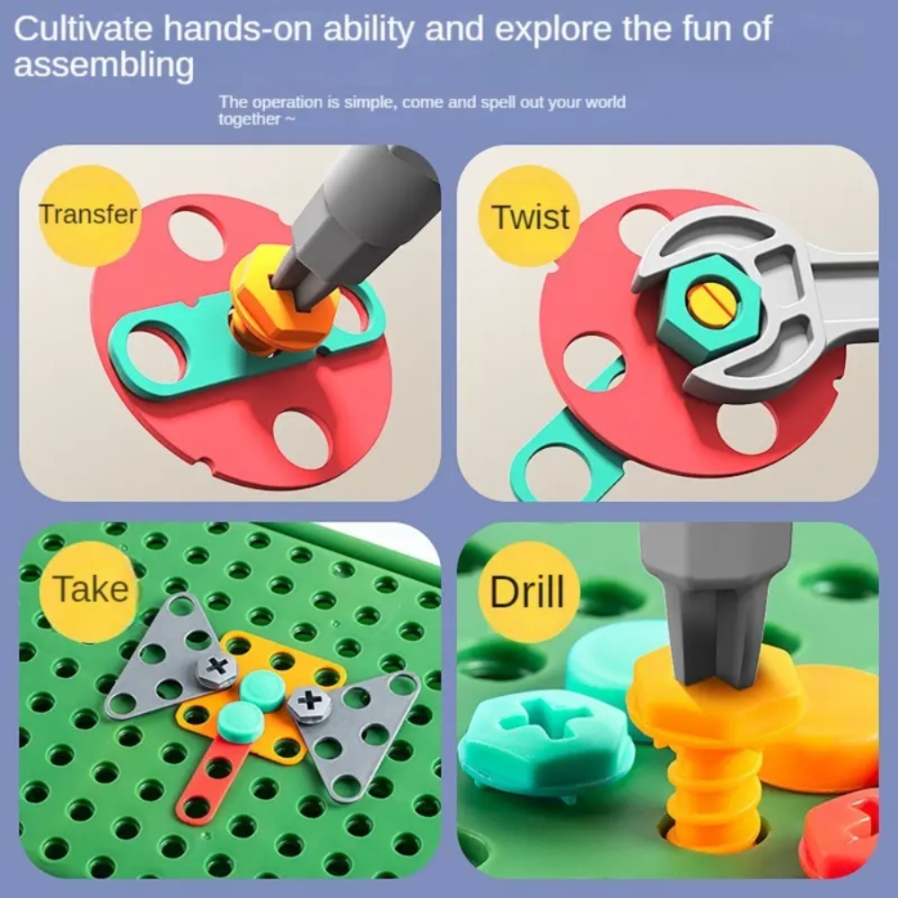 450Pcs Kids STEM Drill Set Cre - Diy Electronics For Kids recension och pris