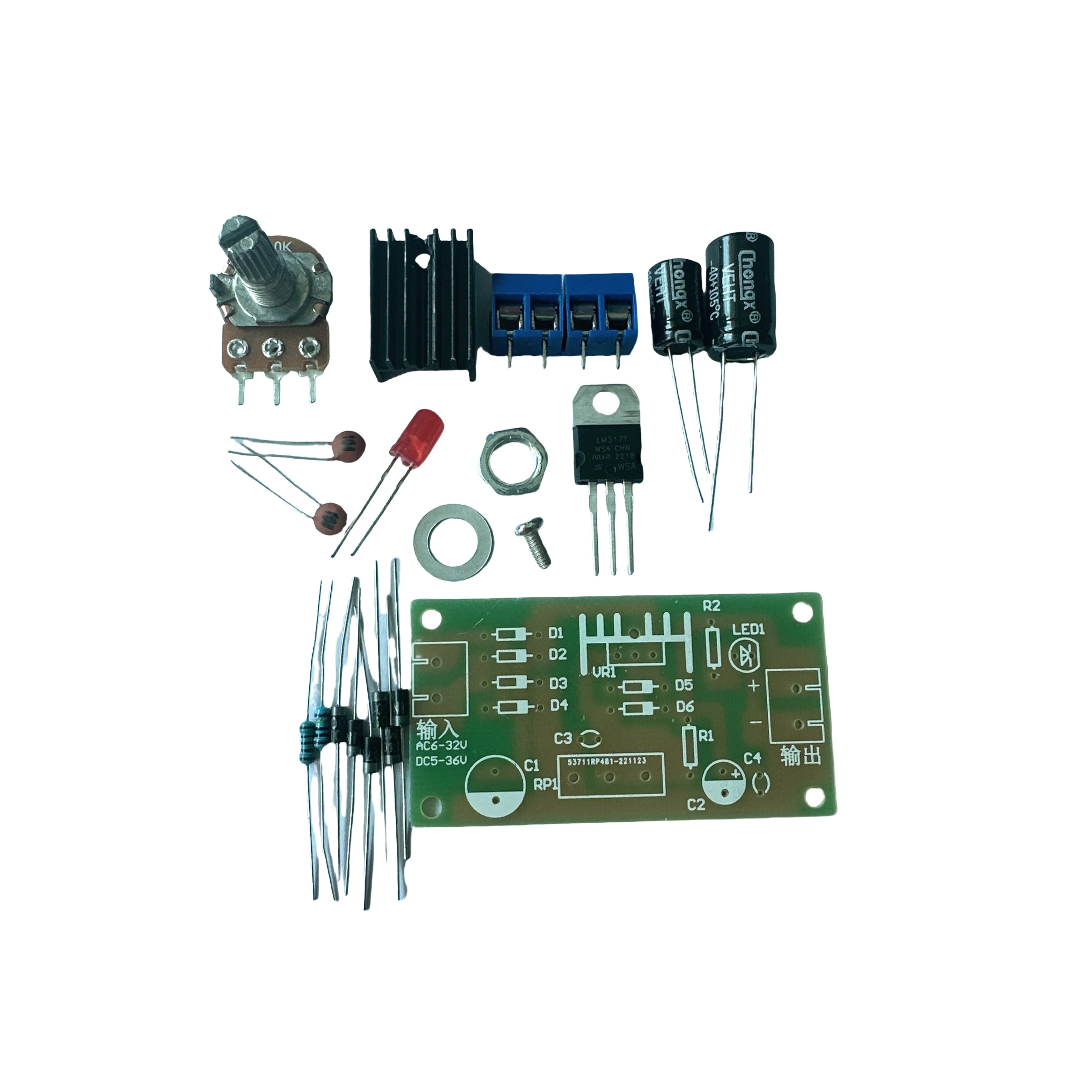 LM317 Adjustable Regulated Pow - Lm317 Voltage Regulator recension och pris