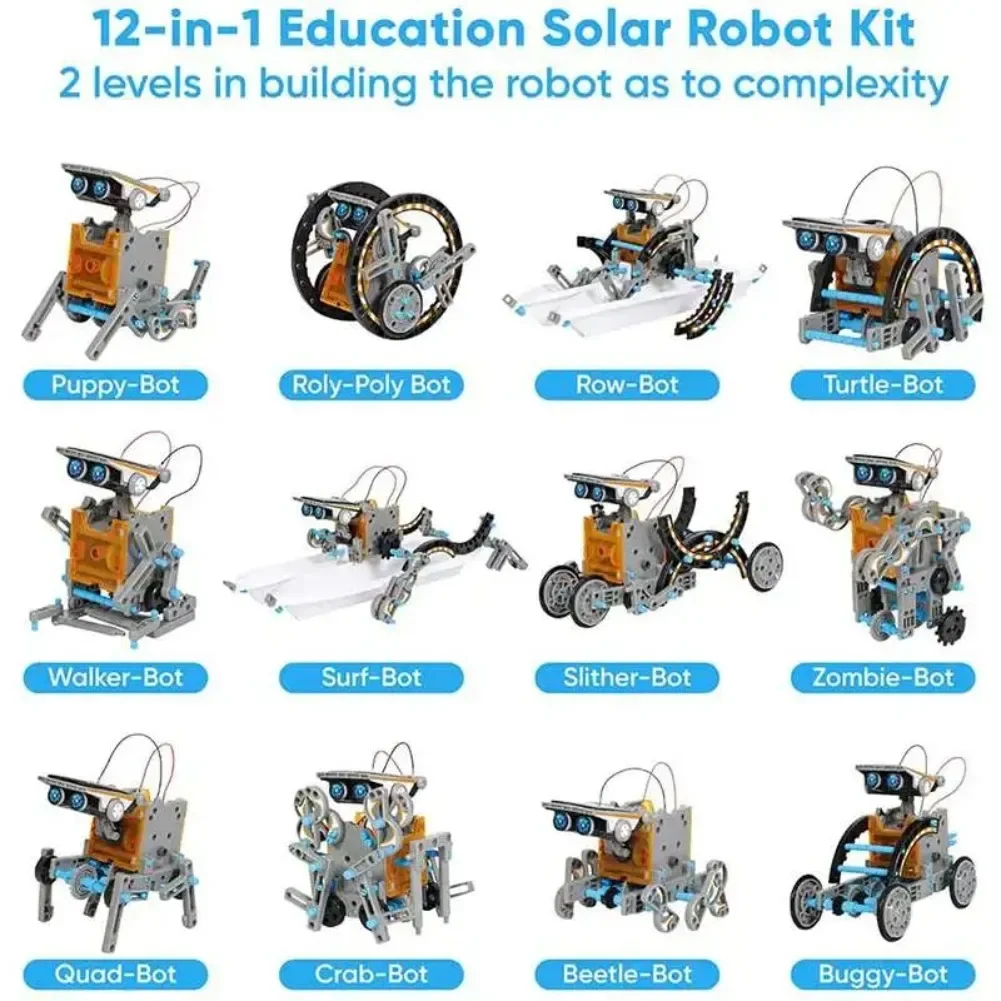 13 in 1 Solar Powered Robot Sc - Diy Electronics For Kids recension och pris